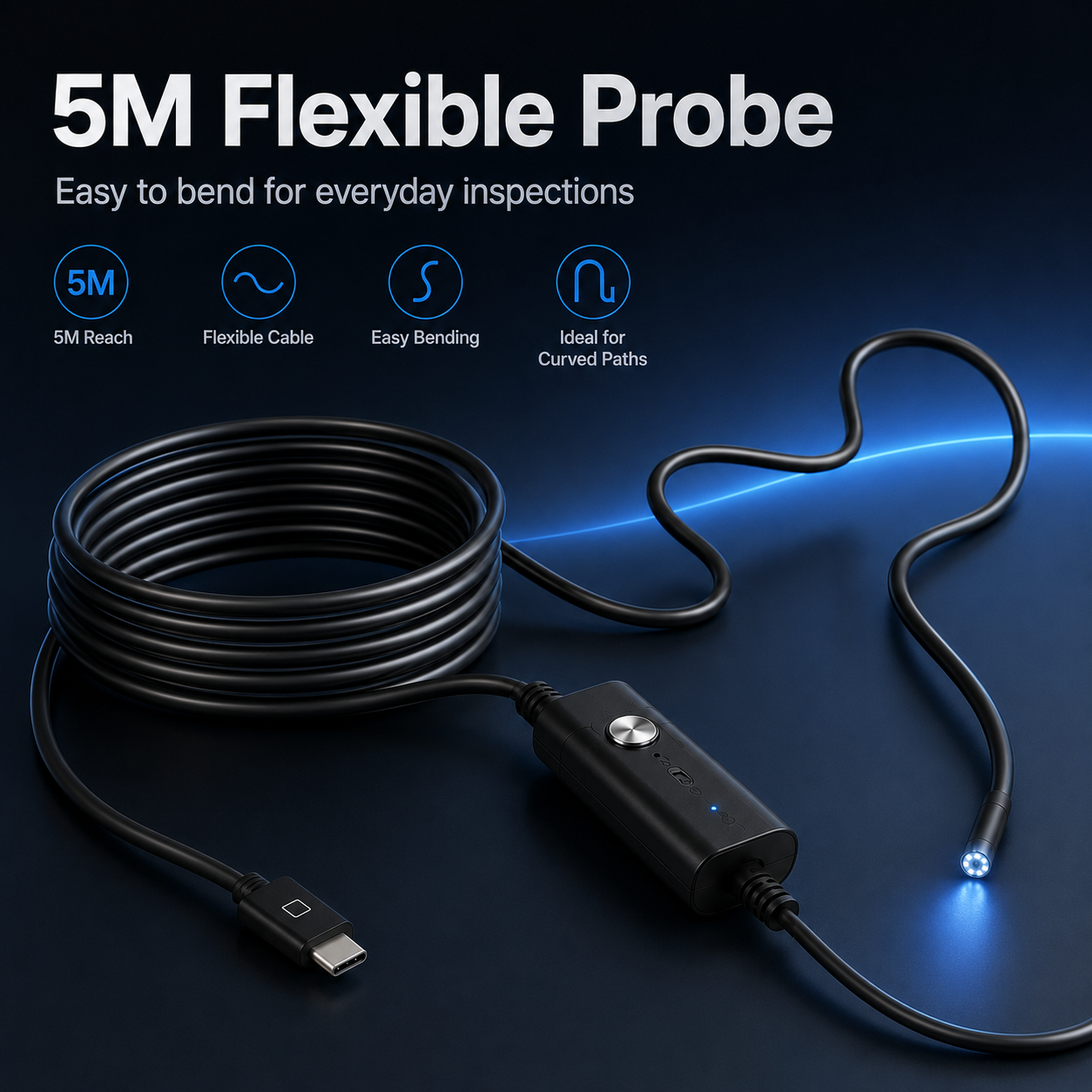 2026 New Arrival | HD Endoscope Camera – Waterproof Inspection Camera
