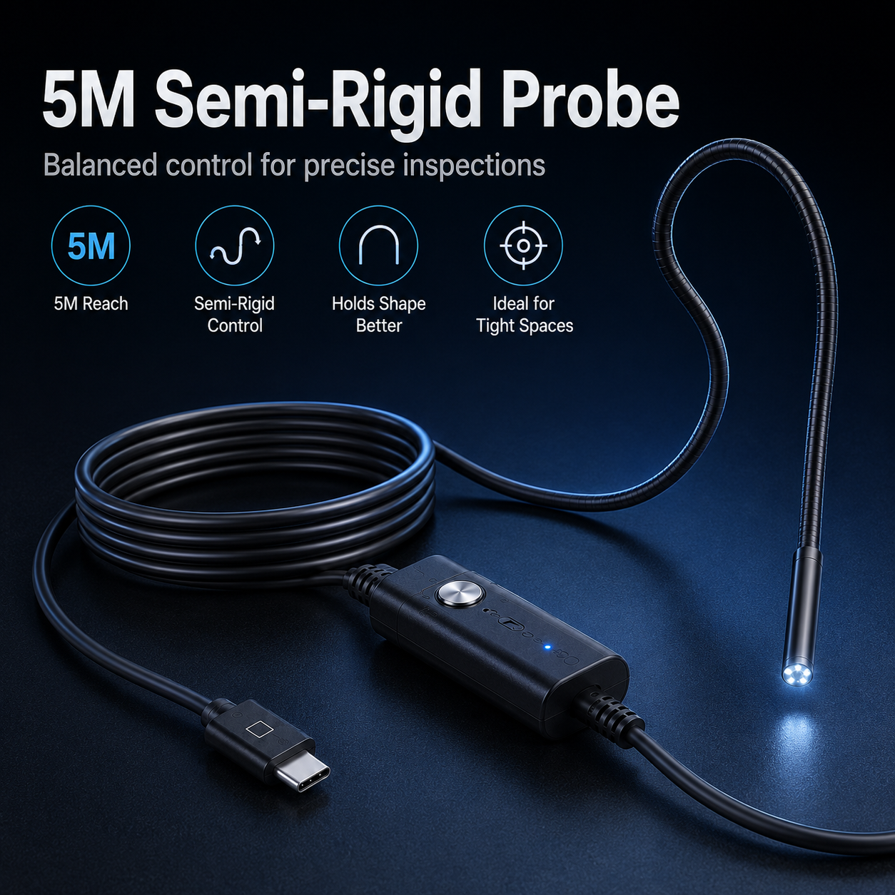2026 New Arrival | HD Endoscope Camera – Waterproof Inspection Camera